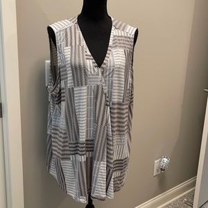 Plus size 3X sleeveless blouse